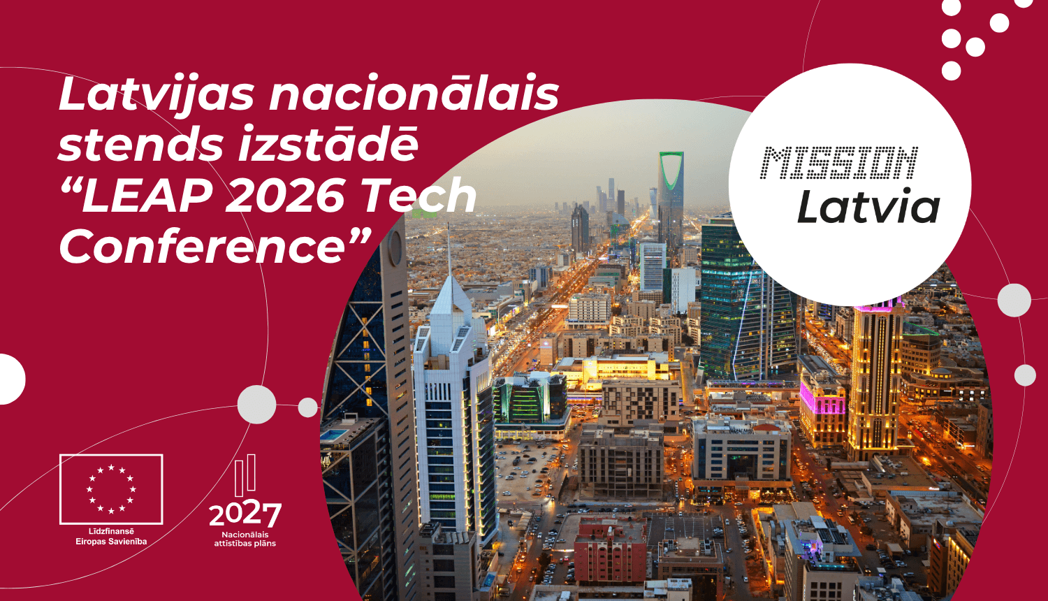 Latvijas nacionālais stends izstādē “LEAP 2026 Tech Conference" Saūda Arābijā