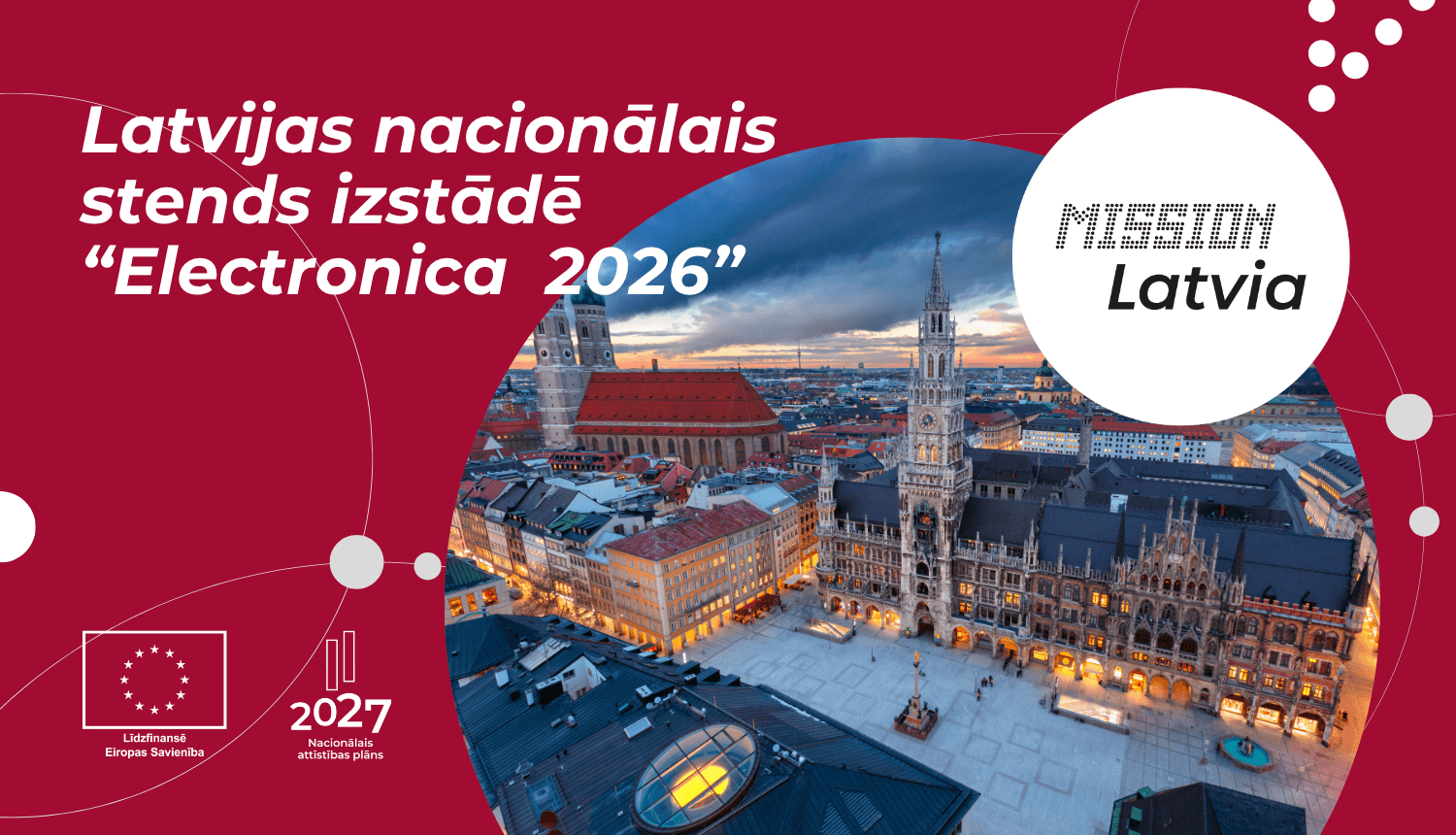 Latvijas nacionālais stends izstādē "Electronica 2026" Vācijā