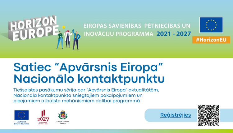 Satiec 'Apvārsnis Eiropa' Nacionālā kontaktpunkta ekspertus – ikmēneša tiešsaistes sesijas