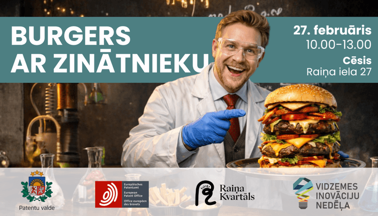Aicinām pievienoties pasākumam "Burgers ar zinātnieku"