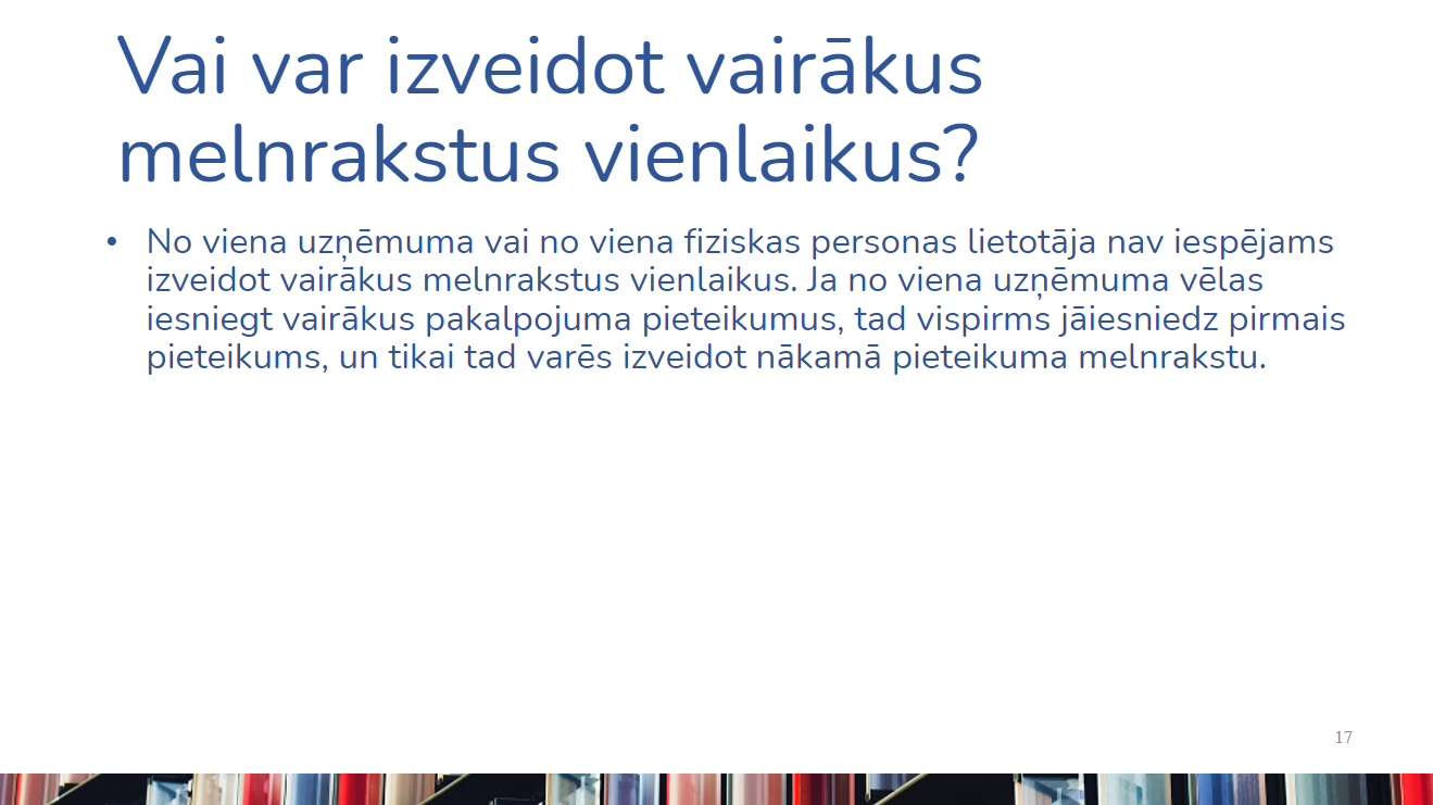 Vai var izveidot vairākus melnrakstus vienlaikus?