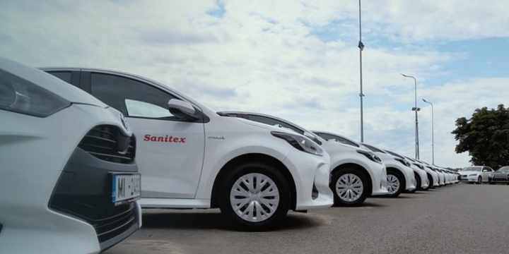 SANITEX noslēdz līgumu ar Amserv Motors par teju 100 videi draudzīgu auto iegādi