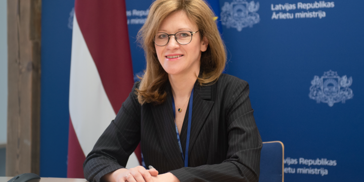 Ārlietu ministrijas parlamentārā sekretāre Zanda Kalniņa-Lukaševica.