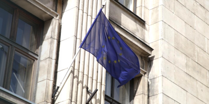 Eiropas Savienības karoga foto