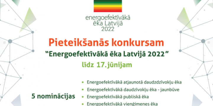 Konkursa “Energoefektīvākā ēka Latvijā 2022” vizualizācija