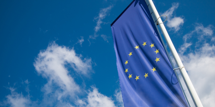 Eiropas Savienības karoga foto